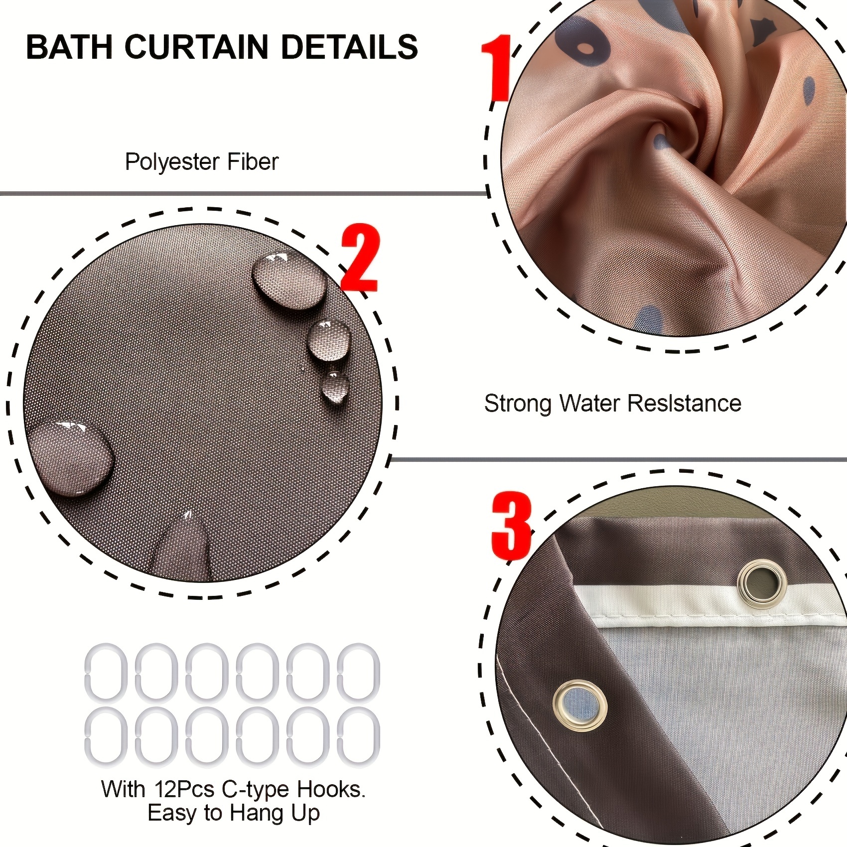 Harry Potter Bathroom 4PCS Shower Curtain Anti-slip Bath Mat Toilet Lid  Cover