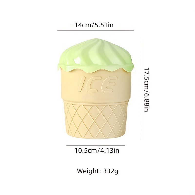 Multi functional Ice Bucket With Lid Ice Cream Cone Shaped - Temu