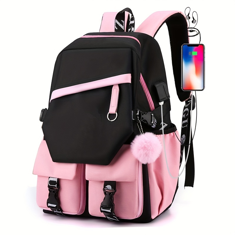Lovely Women's Waterproof Nylon Backpack With Large Capacity For School &  Laptop
