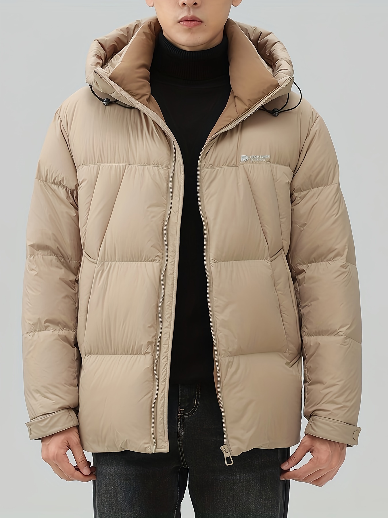 Men Long Winter Jacket - Temu