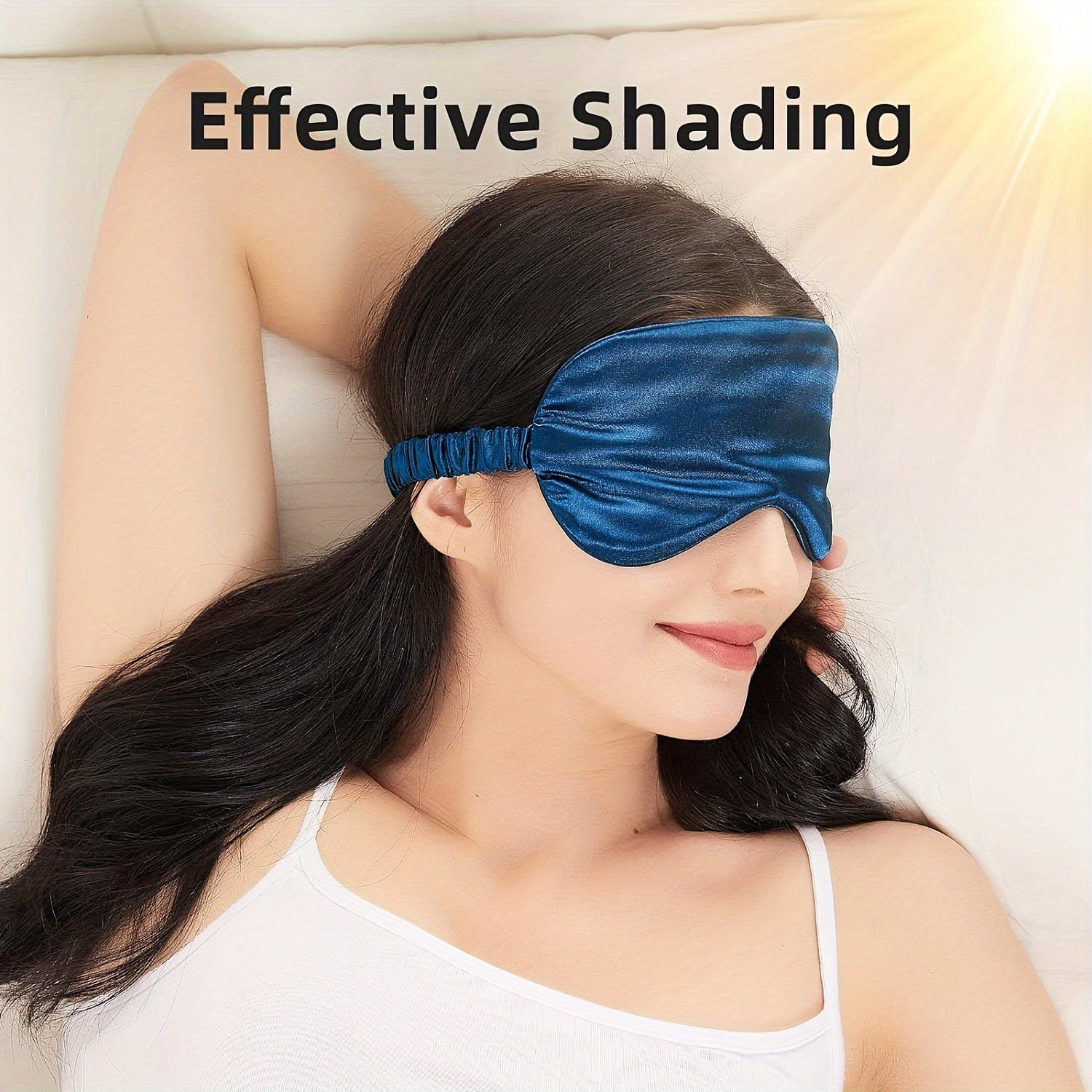Mulberry Silk Sleep Eye Mask & Blindfold with Elastic Strap/Headband, Soft  Eye Cover Eyeshade for Night Sleeping, Travel, Nap(Pink)