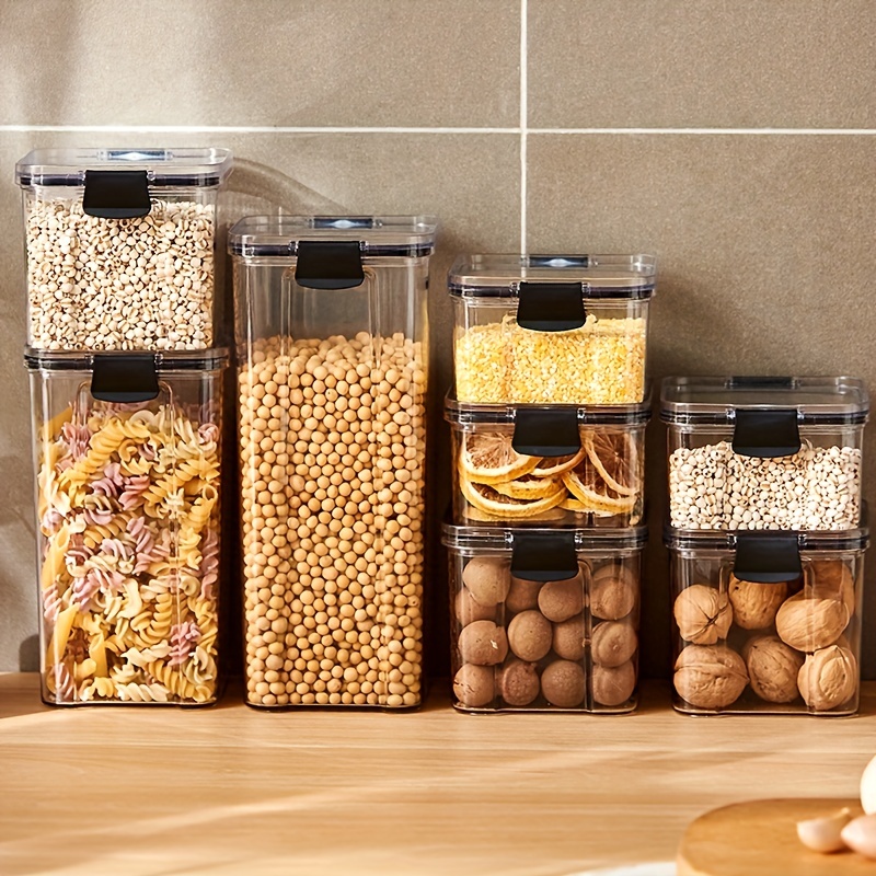 Grain Food Sealed Jar Tank Organizer Transparent Food Storage