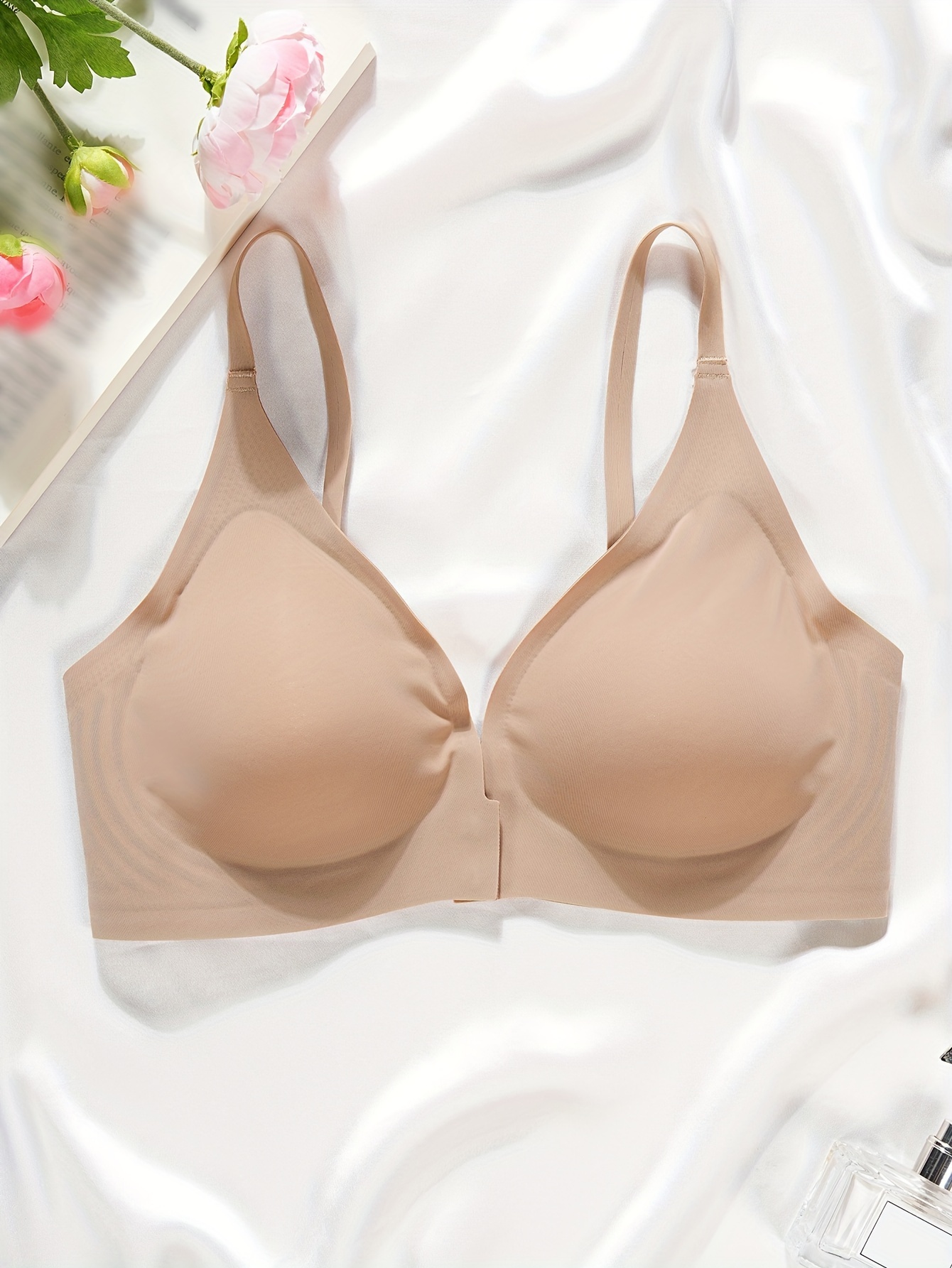 Solid Wireless Bra Linen