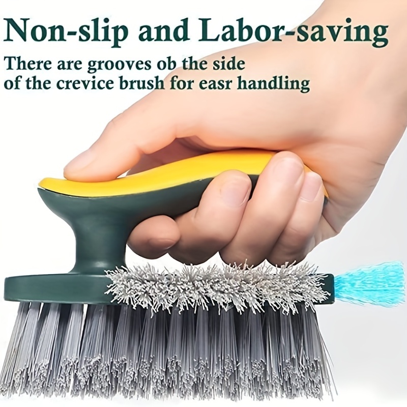 Narrow Bristle Angled Non-Slip Floor and Tile Grout Cleaning Scrub Brush