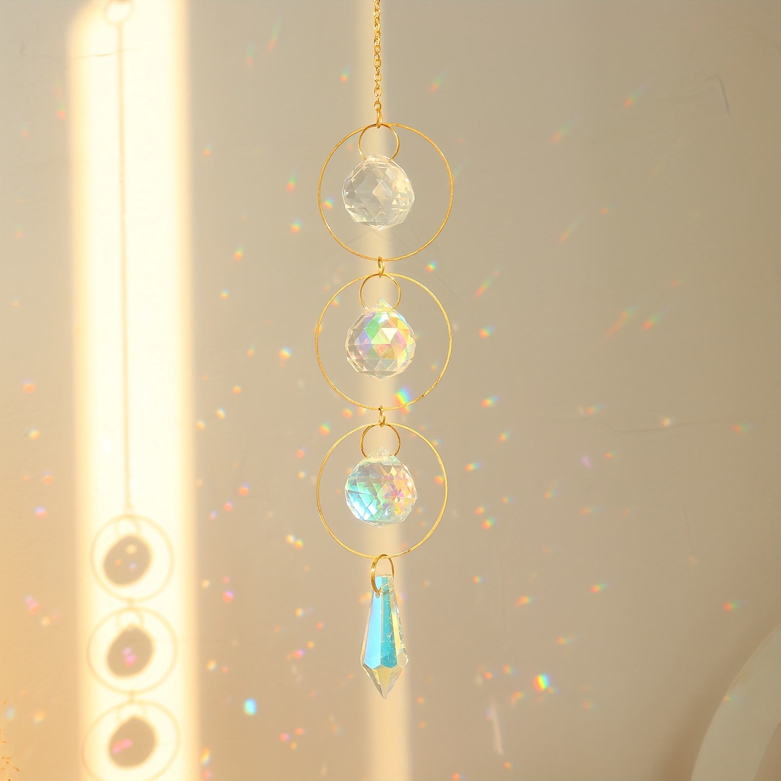 Capteur de soleil avec pendentifs en cristal pour la fenêtre