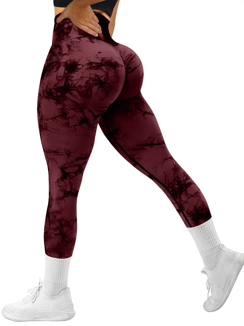 Tie Dye Seamless Yoga Go Colours Leggings Price With Scrunch Butt