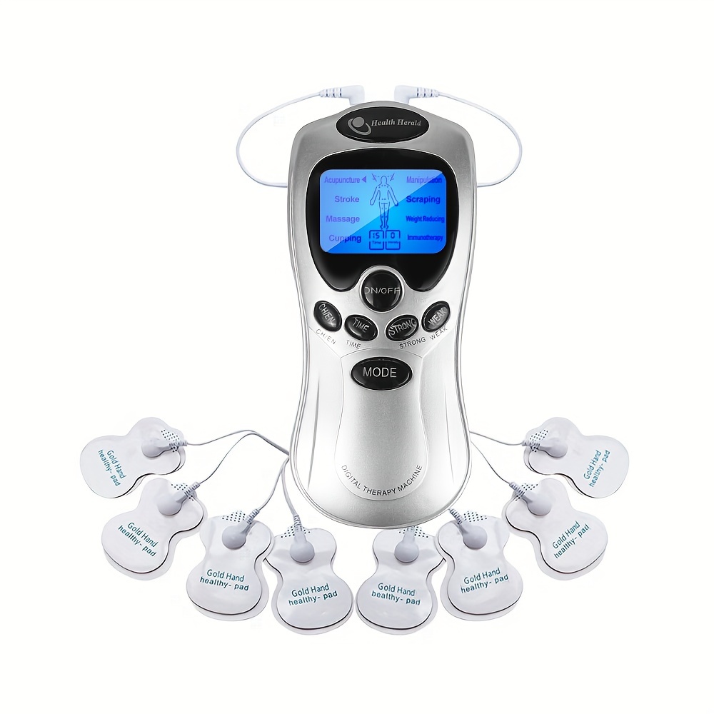 8 Pads Digital Therapy Machine Muscle Massager Body Relief Stimulator Tens  Unit
