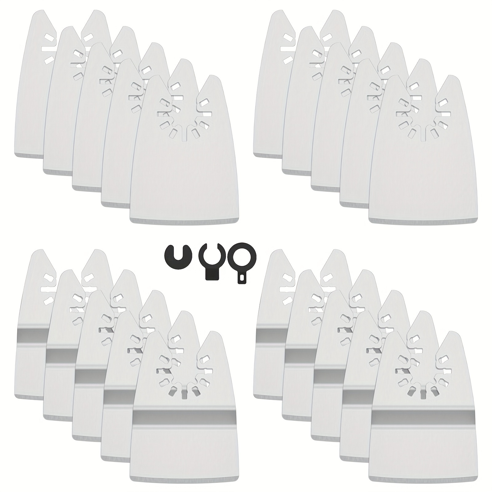 Extended Glue Removal Spatula With 10Pcs Metal/Plastic Blades