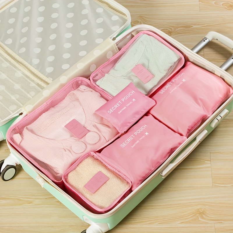 6PCS Luggage Packing Cubes Bag Organizer Suitcase Set For Travel Storage  Clothes
