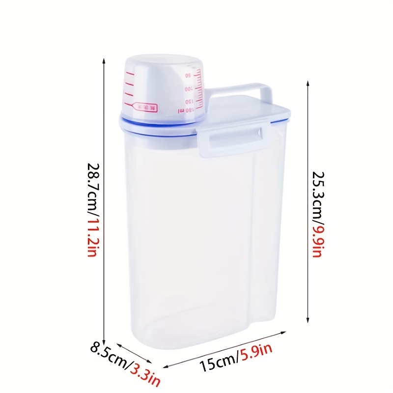 Flour Storage Container Large Capacity Transparent Food Organizer