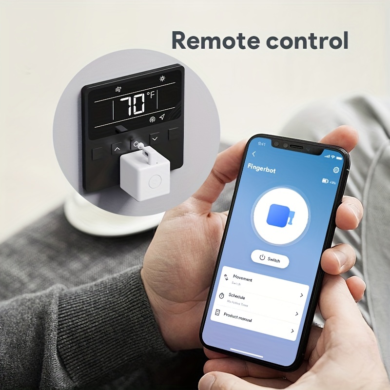 Tuya Smart Fingerbot Robot Switch Bluetooth-compatible Bot Button Pusher  Smart Life App Voice Control Via Alexa Google Assistant