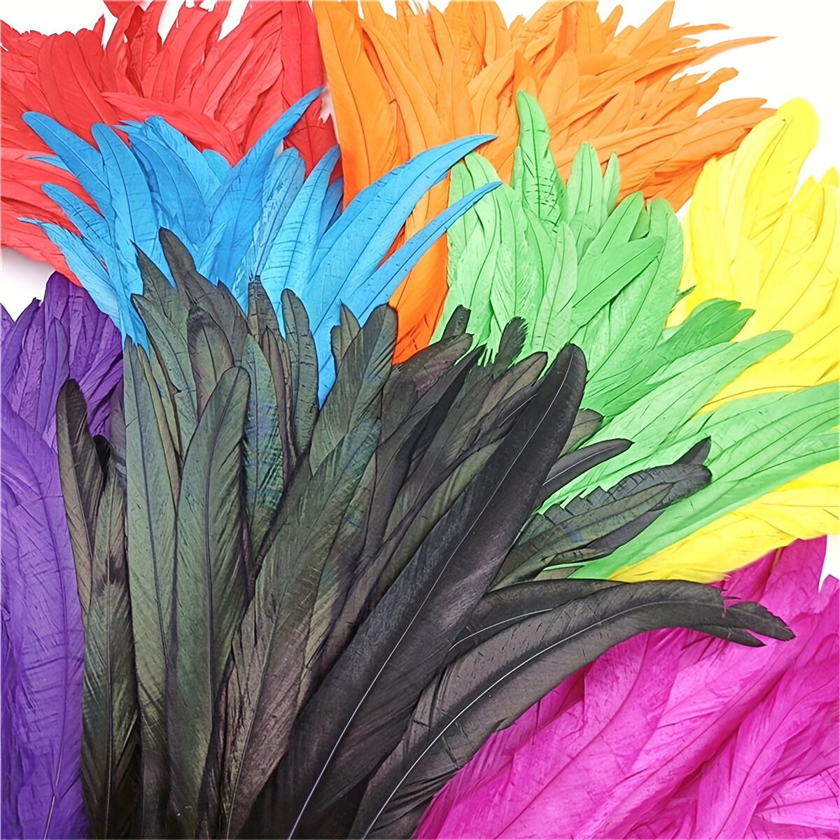 Purple Feathers 28cm (Pack of 6), Arts and Crafts