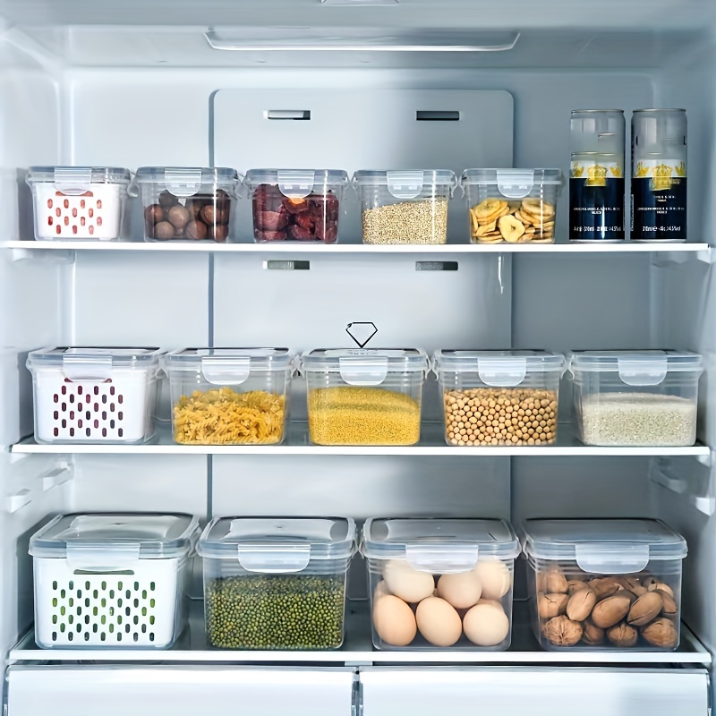 20Pcs Food Storage Box With Airtight Lid Round Food Grade Freezer