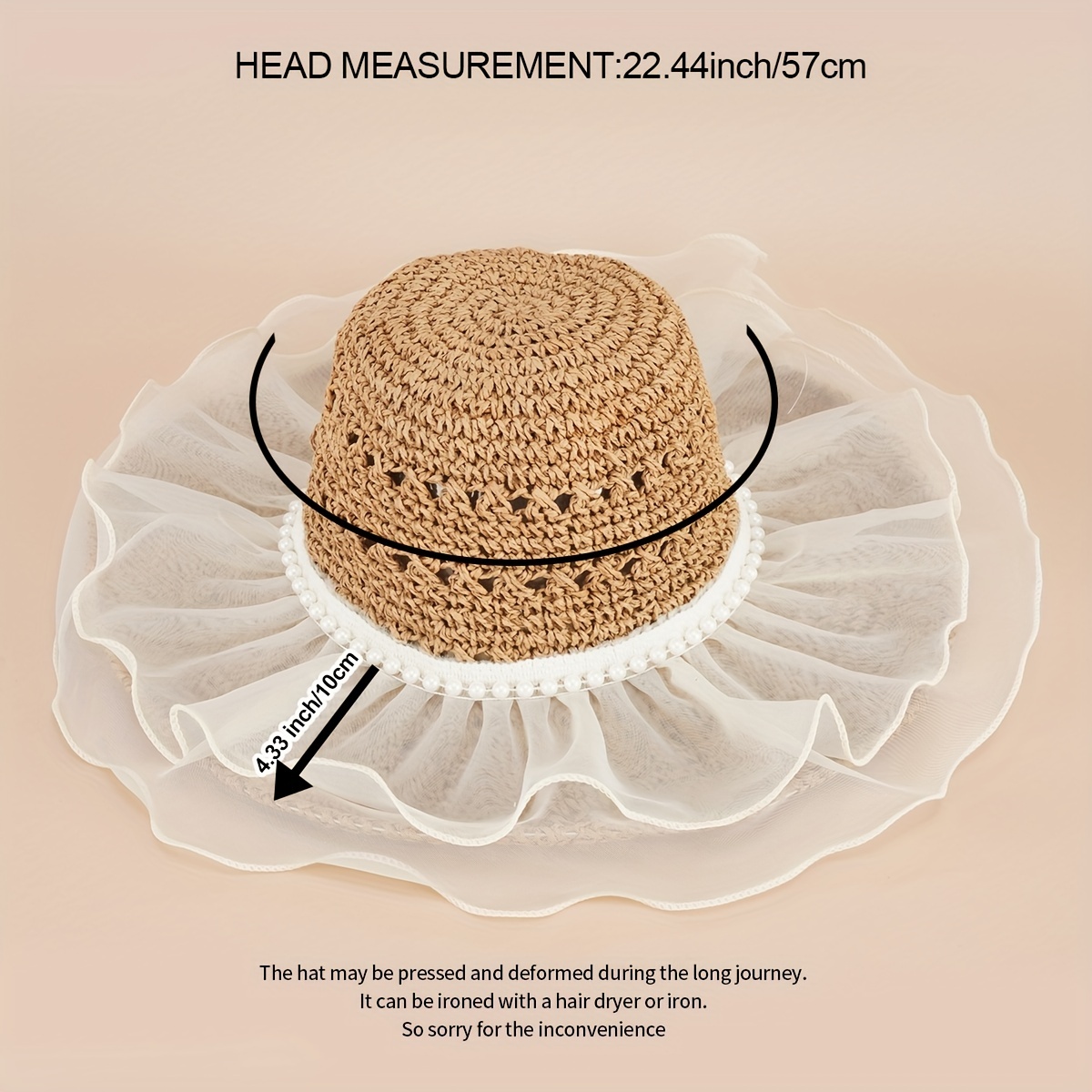 Lace Big Brim Hat Summer Beach Sun Protection Sun Hat