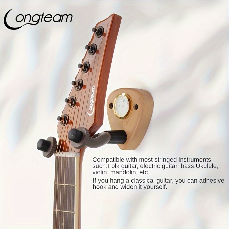 Longteam Creative Guitar Hook Ukrili Violin Wall Hygrometer Display Rack  Mandolin Bass Hanger - Temu United Arab Emirates