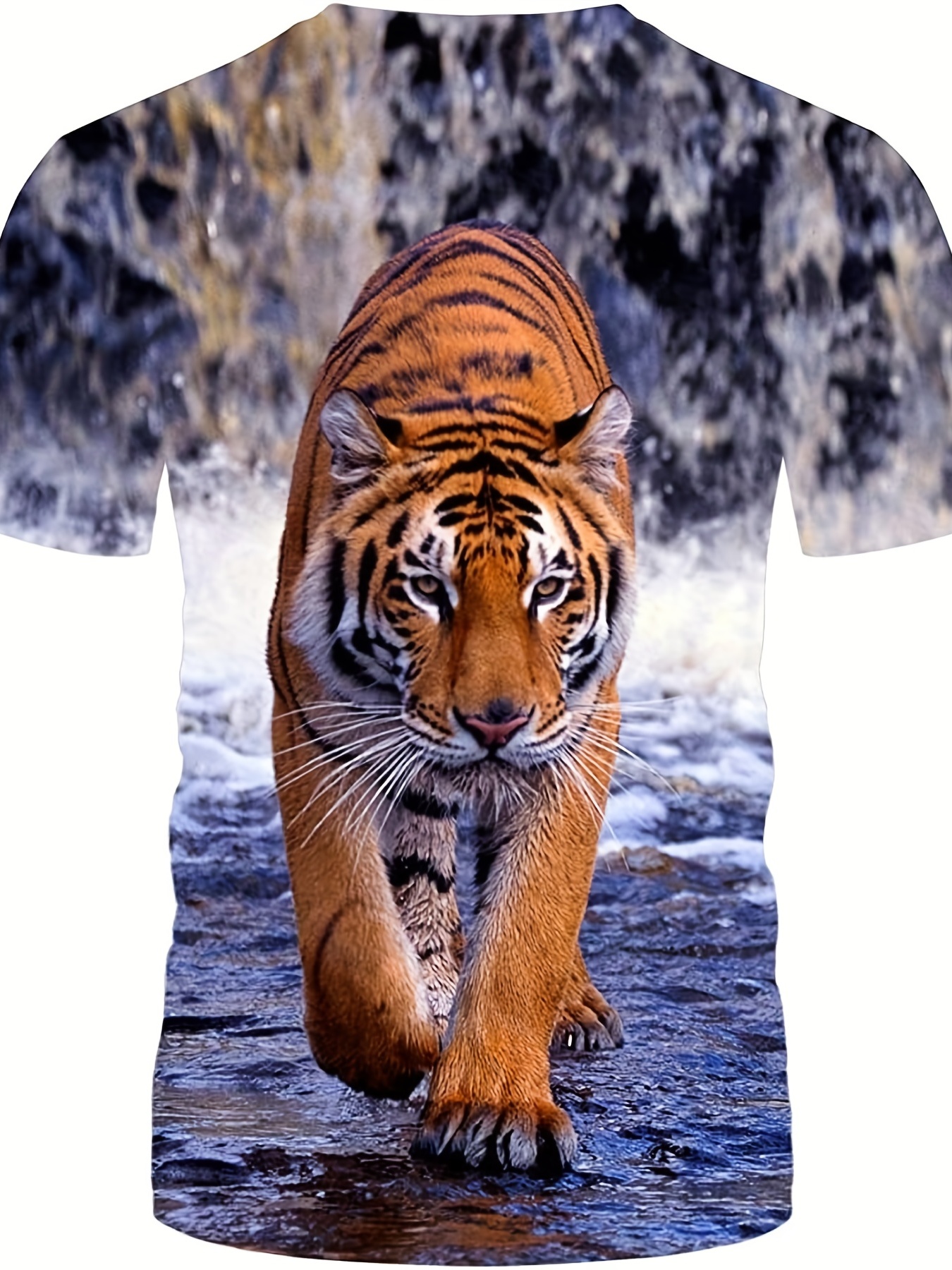 Man Summer Shirt 3d Print Tiger T-shirts Clothes Casual Tees For Men's  Fashion Streetwear Oversized O-neck Short Sleeve Tops