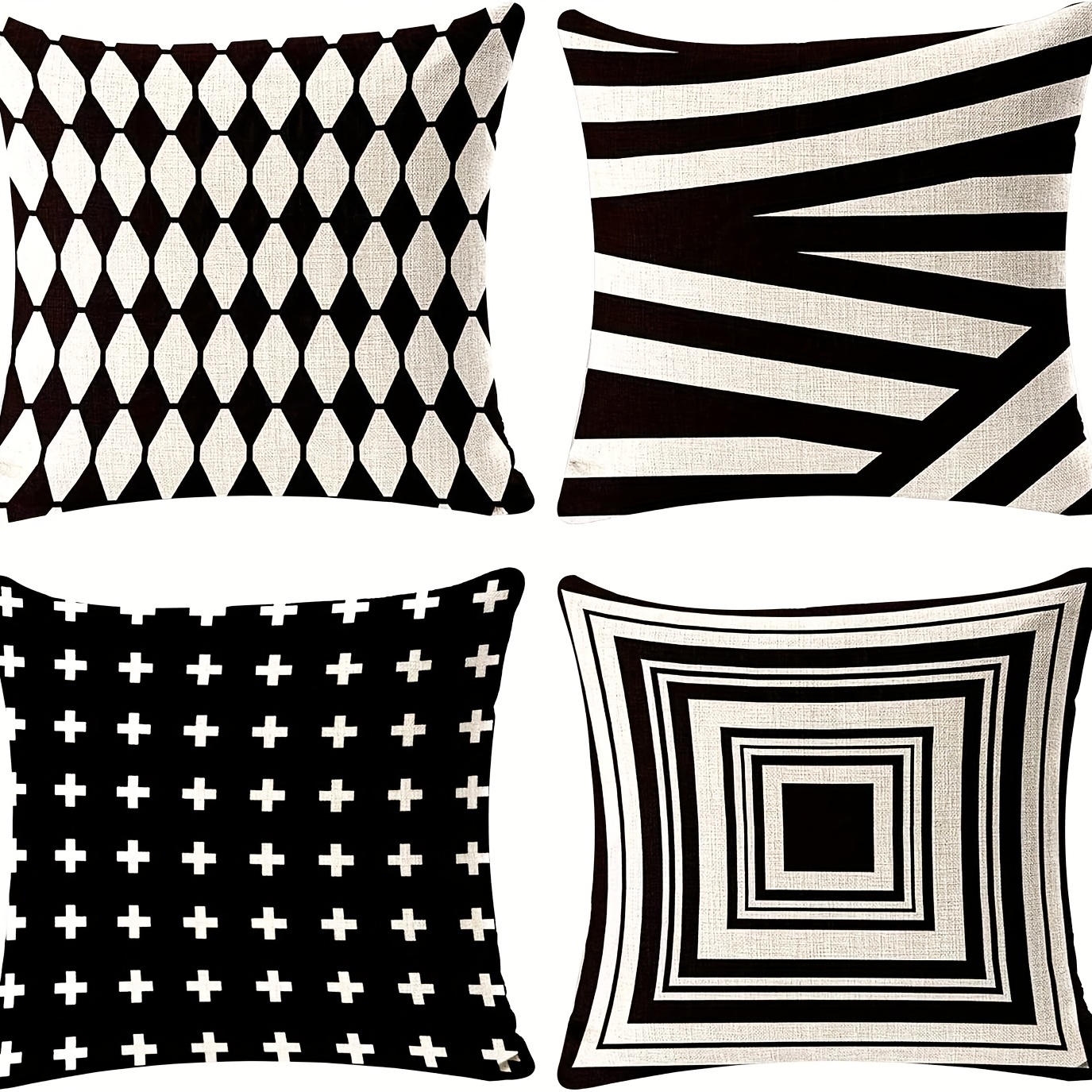 Black And White Pillows Temu