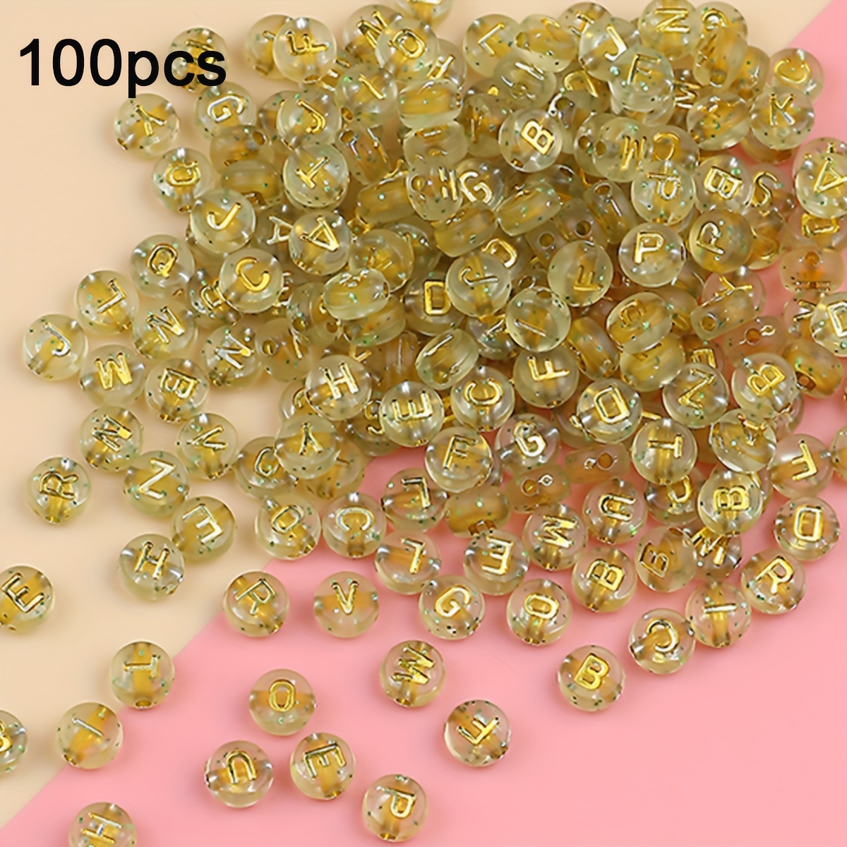 WangLaap 750Pcs Number Heart Beads Acrylic 4x7mm Round Beads for Bracelets  Neckless Friendship Jewelry DIY Making (15Grids)