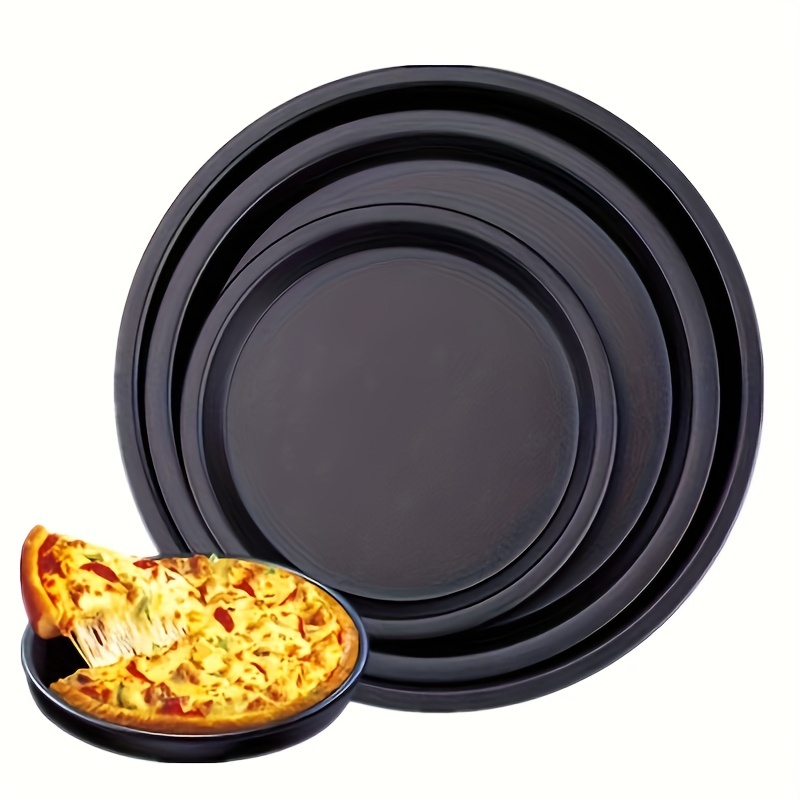 Non Stick Pizza Trays Baking Pan Round Restaurant Dish Pie - Temu