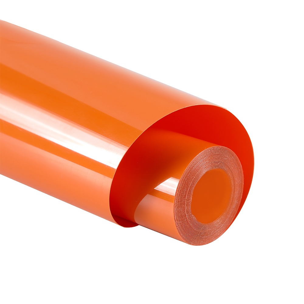 Heat Transfer Vinyl HTV Vinyl Rolls - 12 x 15ft Neon Orange Iron on Vinyl  fo