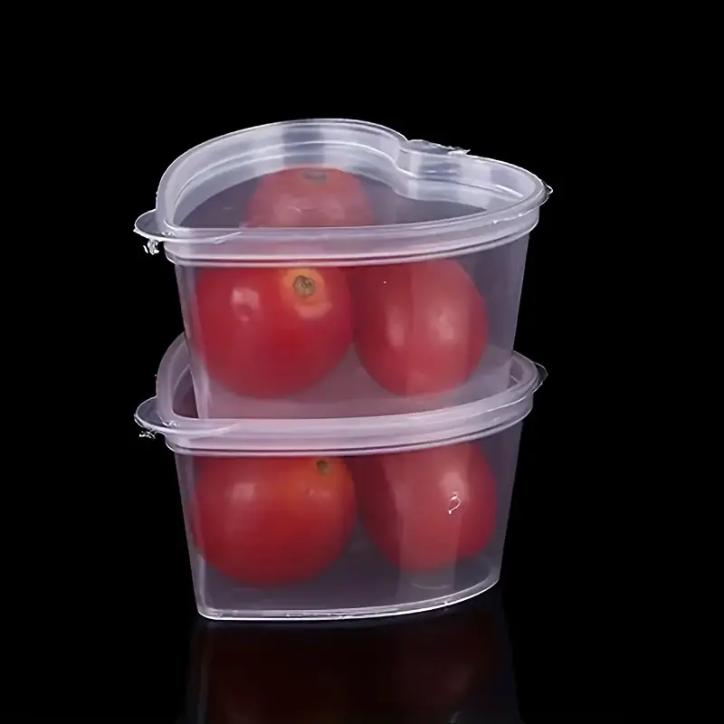Clear Disposable Sauce Boxes With Hinged Lids - Small Plastic Dipping Bowls  For Food Storage And Takeout Containers - Kitchen Supplies - Temu