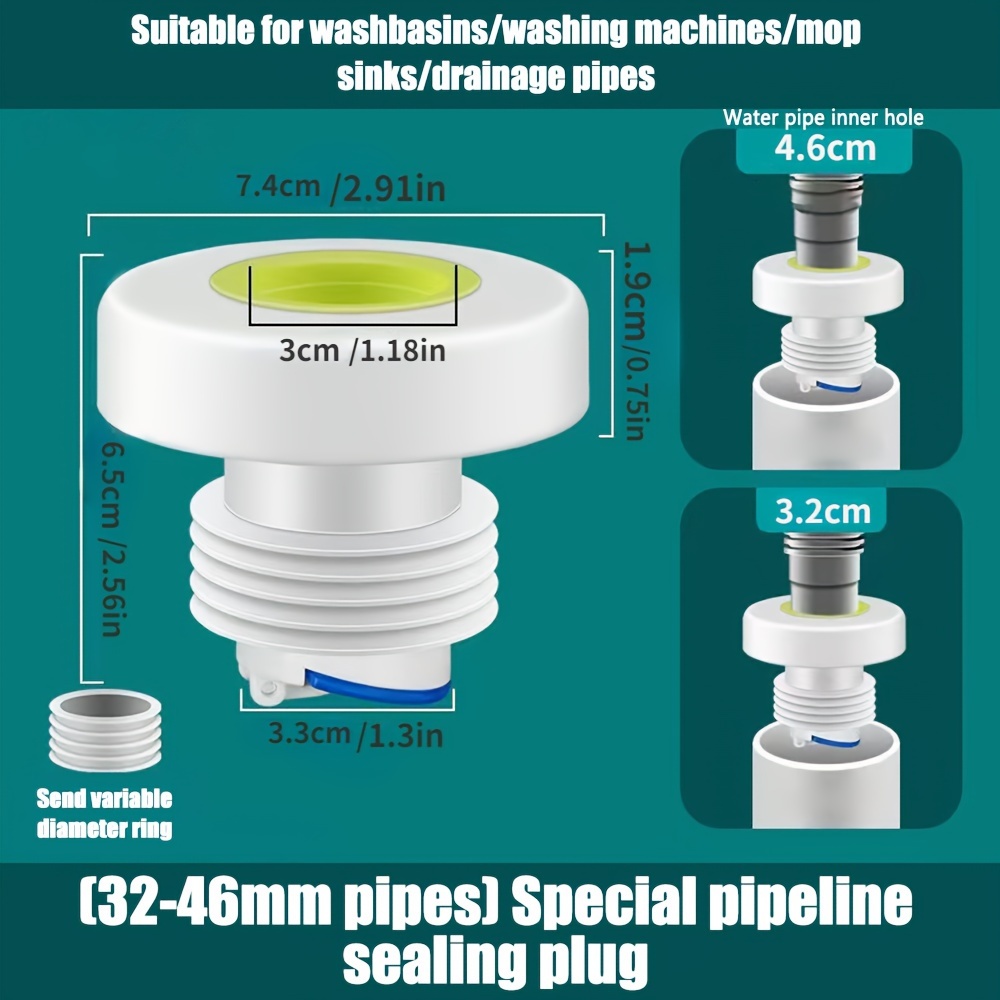 Acheter Adaptateur de tuyau de vidange d'évier Anti-odeur, Joint de tuyau  d'eau de Drainage, fournitures de Drainage de Machine à laver