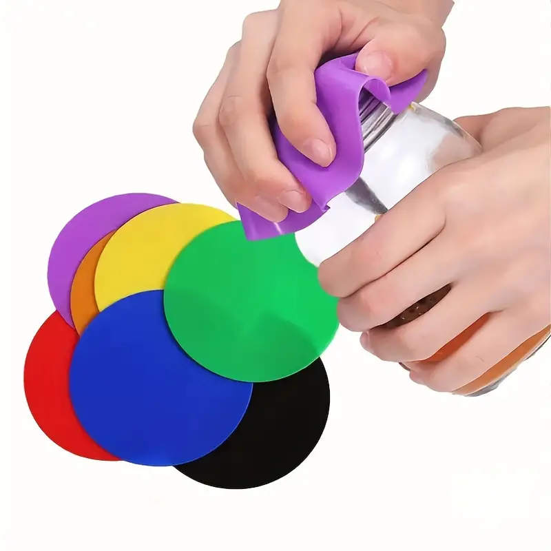 Anti slip Silicone Can Opener Pad Multicoloured Purpose - Temu