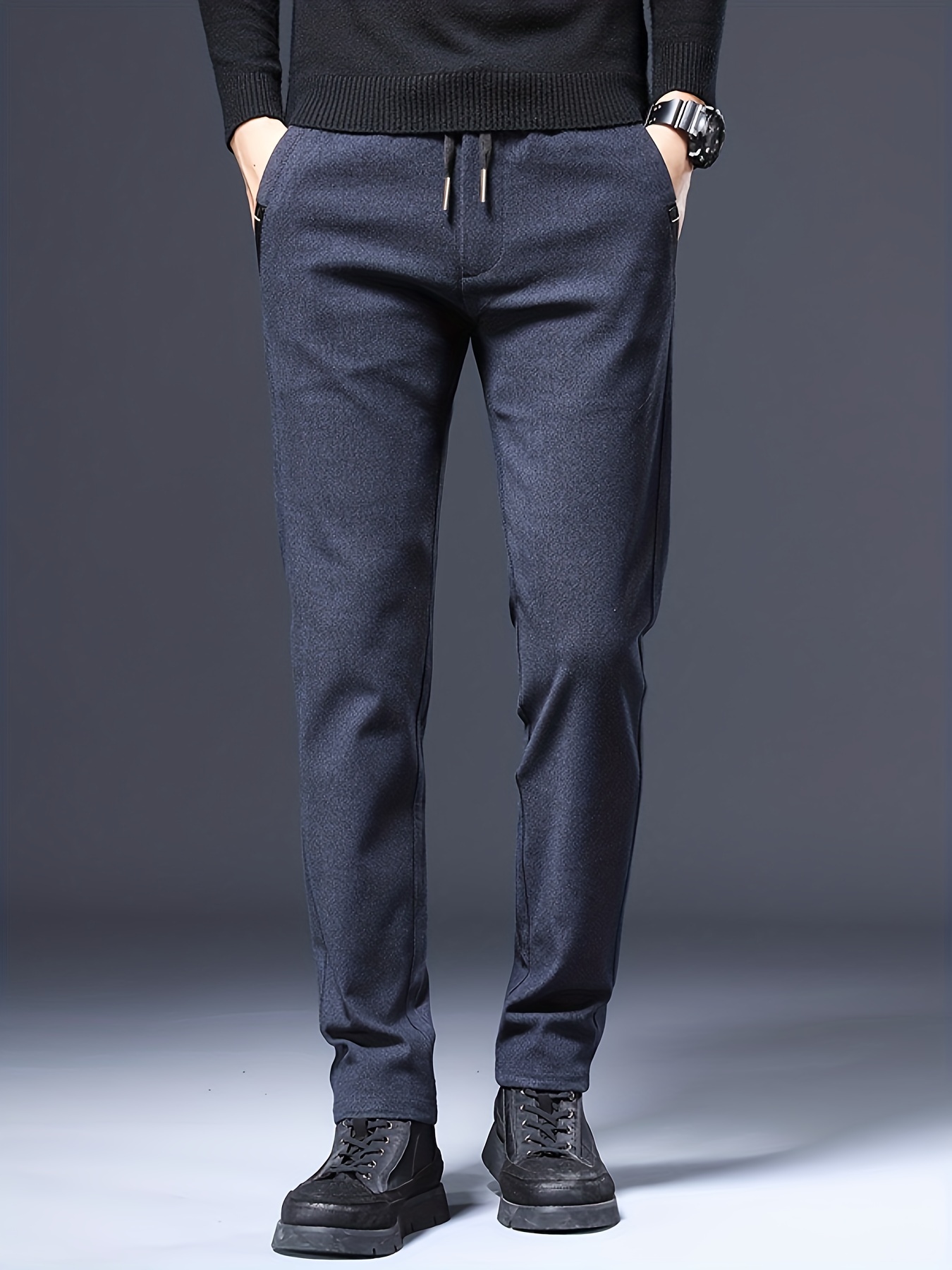 New Men's Casual Straight Slim Pants