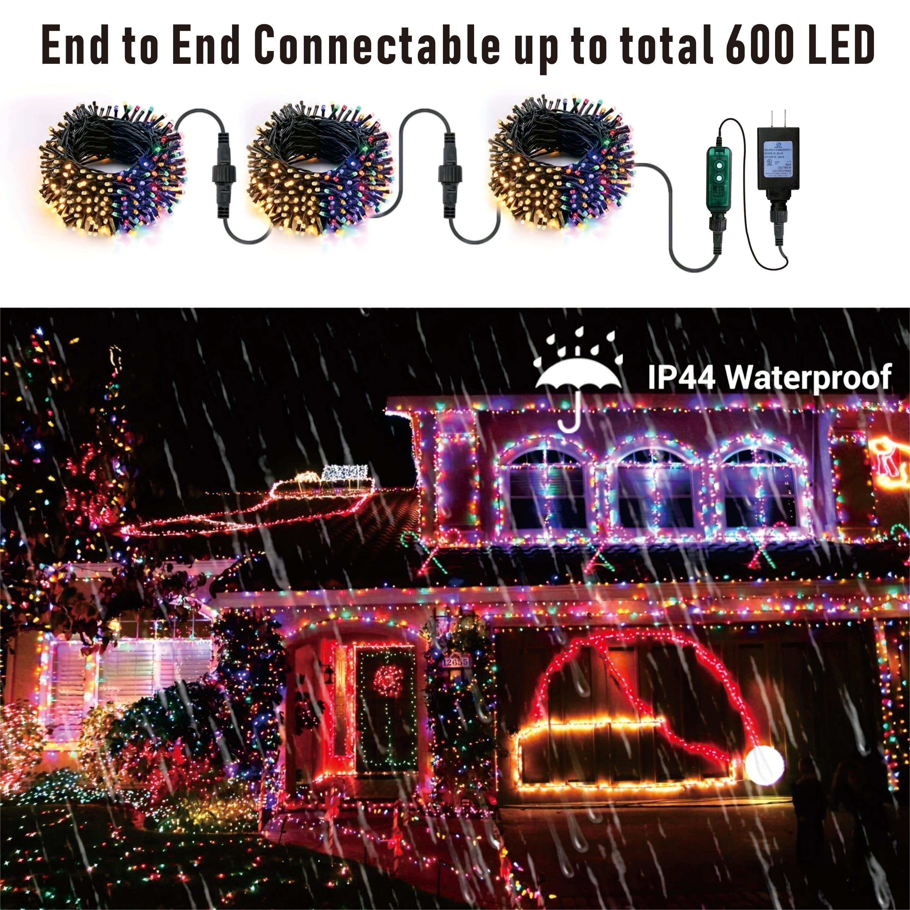 Rgb Color Changing Christmas Lights 100 Led / 200led Rgb - Temu