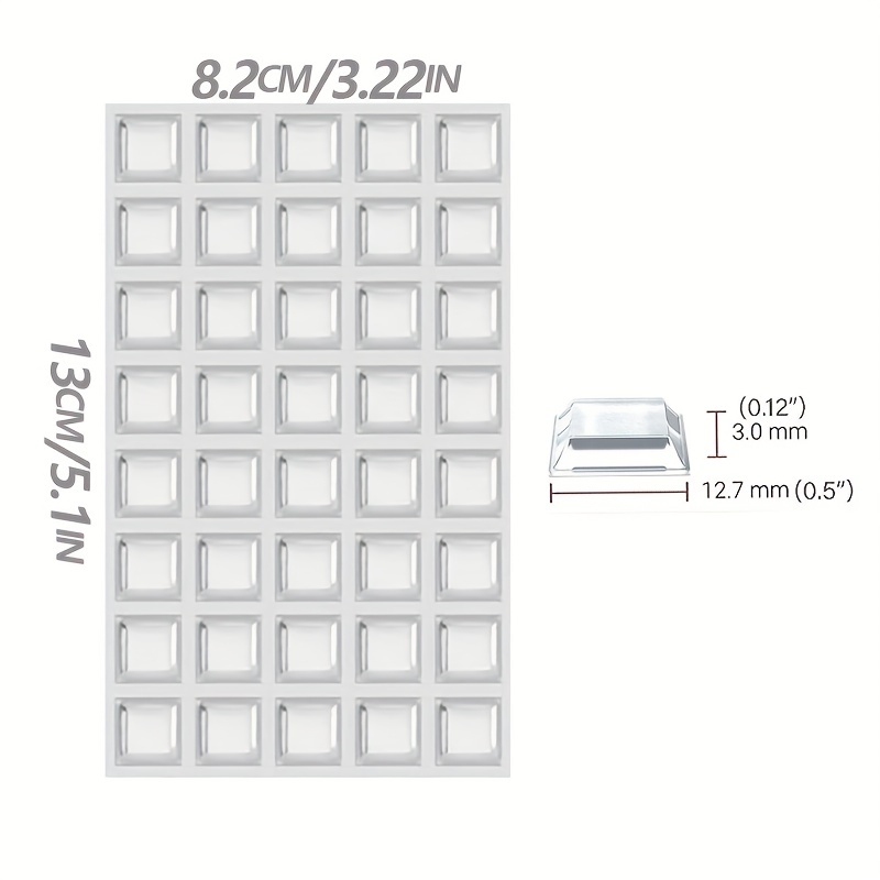 24u. x 11mm Tope Silicona protector adhesivo puertas mueble pared