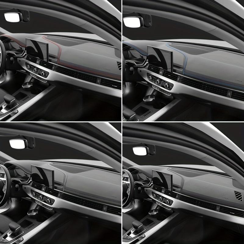 Auto Pu Leder Dekoration Linie Innenraum Armaturenbrett Selbstklebende Form  Trim Auto Stil DIY gewebte Linie 1,5 cm Breite