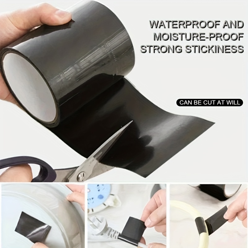 

Waterproof Tape Caulk Black - , Other Material, Piping Surface, Repair Tape For Outdoor Use, Hose & Pipe Adhesive Bonding