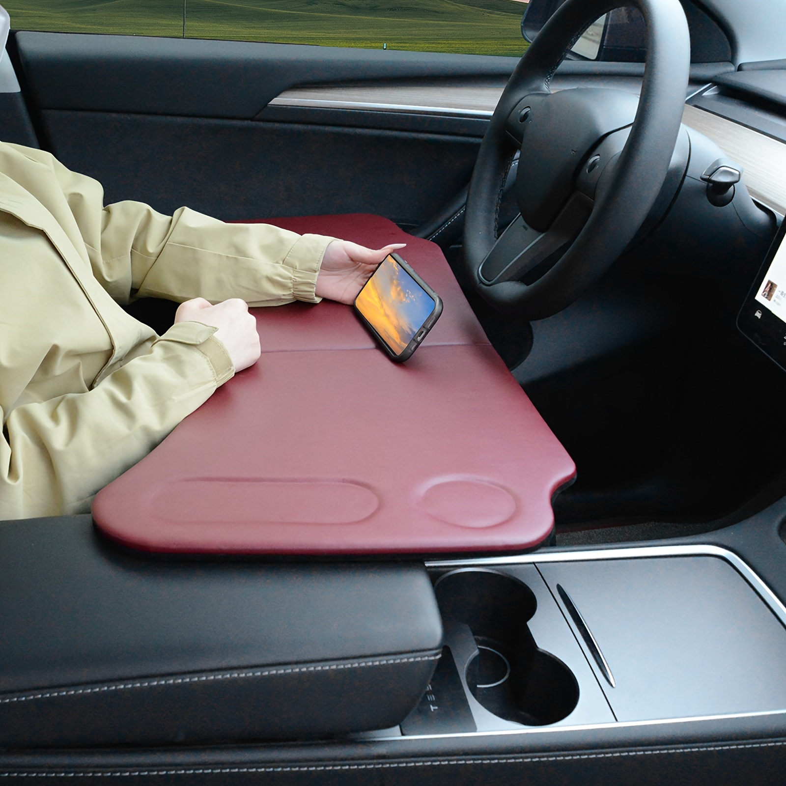 Auto-Laptop-Tablett, faltbares Auto-Reisetablett für Tesla /Y