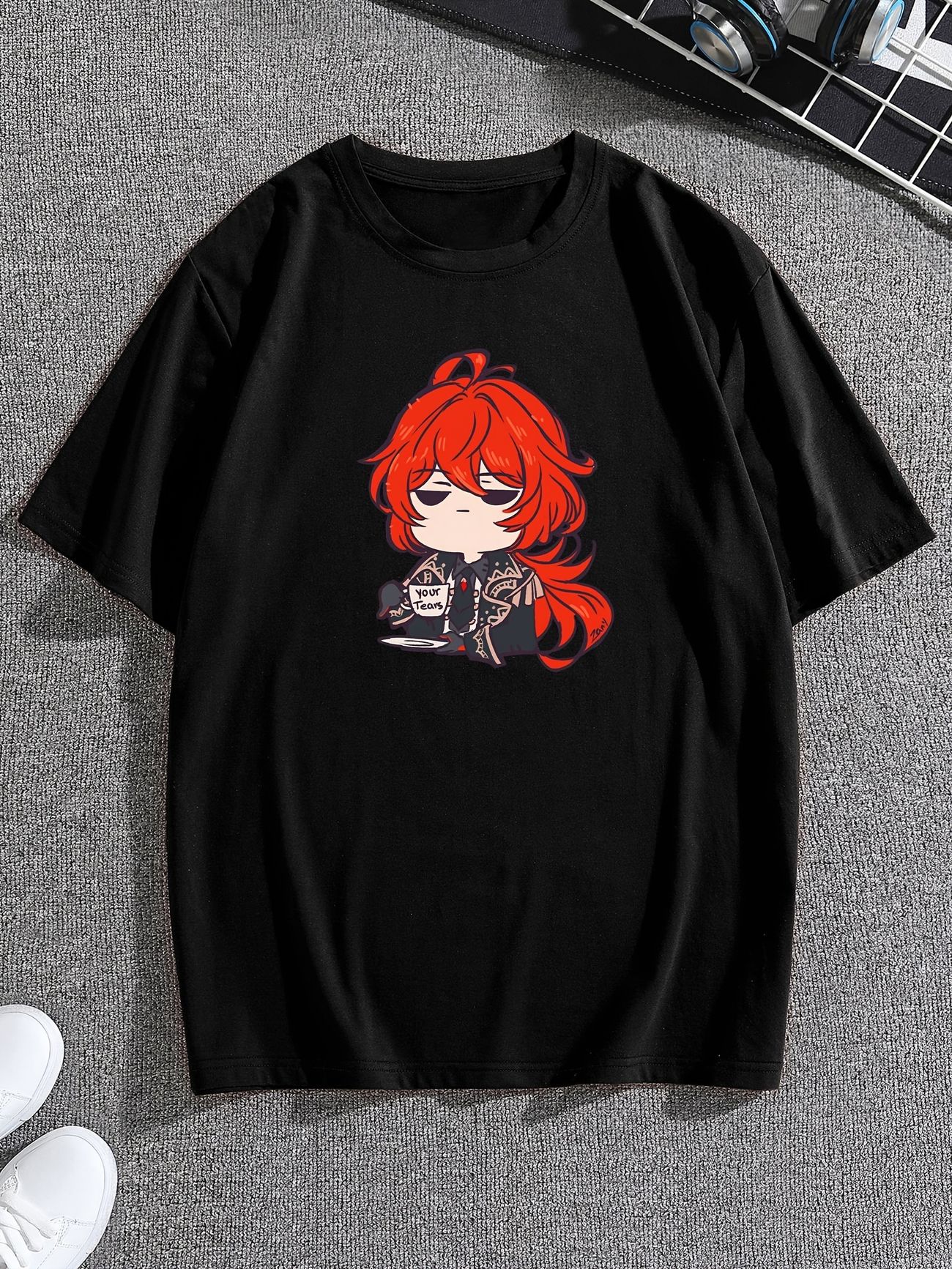 Mens Casual Cartoon Style Red Hair Boy Print Print Crew Neck Short Sleeves  T Shirt Spring And Summer Clothes - Clothing, Shoes & Jewelry - Temu
