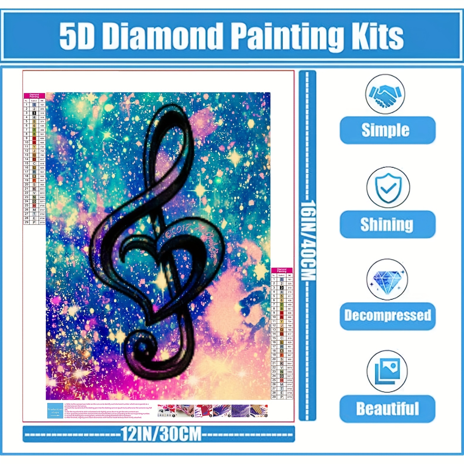 5D Diamond Painting Music Boy Kit