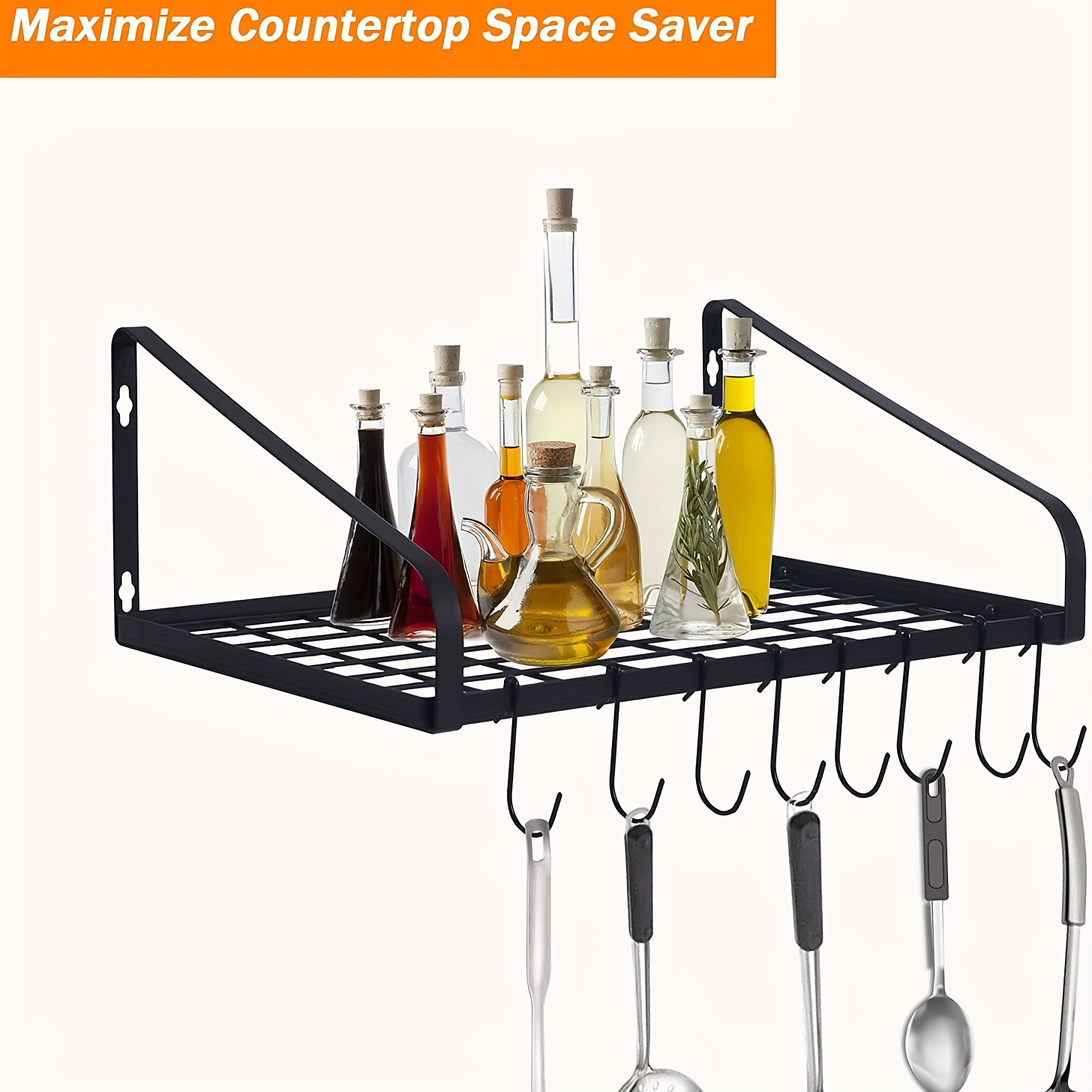 Hanging Pot Rack Pot And Pan Organizer Wall Mounted Pots - Temu