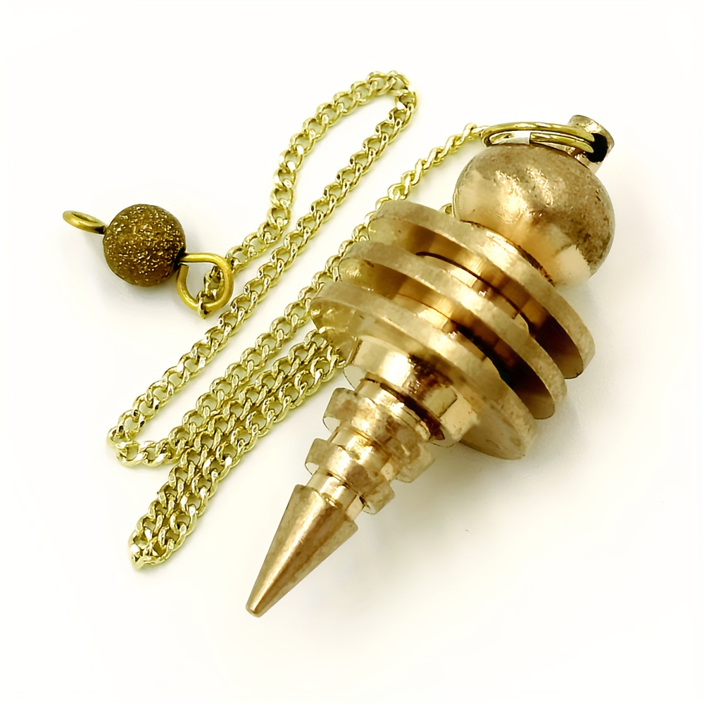 Péndulo de punta de bronce para radiestesia, adivinación y equilibrio de  chakras