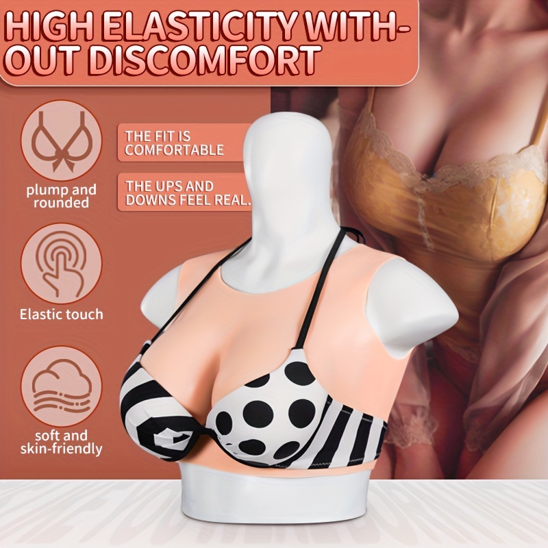 C/d/f Cup Silicone Breasts Male Wear Soft Touch Skin Texture - Temu New  Zealand