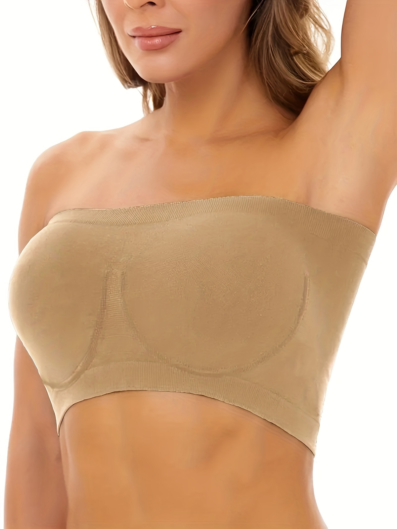 Pack of 5 Compression Tube Bras for Women Strapless and