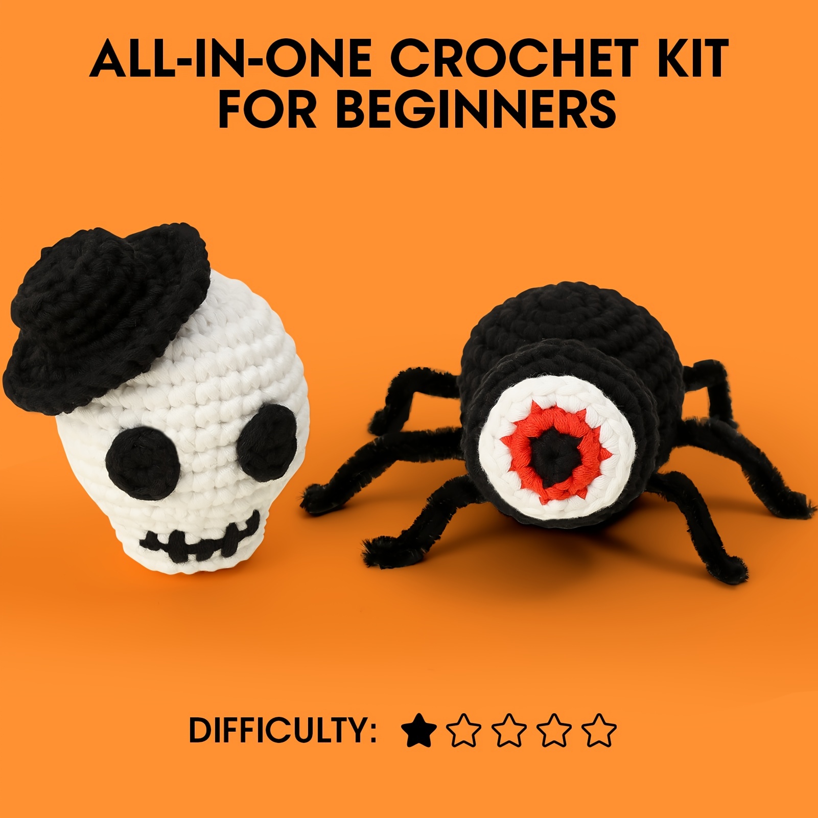 1set Kit De Crochet Para Principiantes Con Hilo Fácil Fácil - Temu Chile