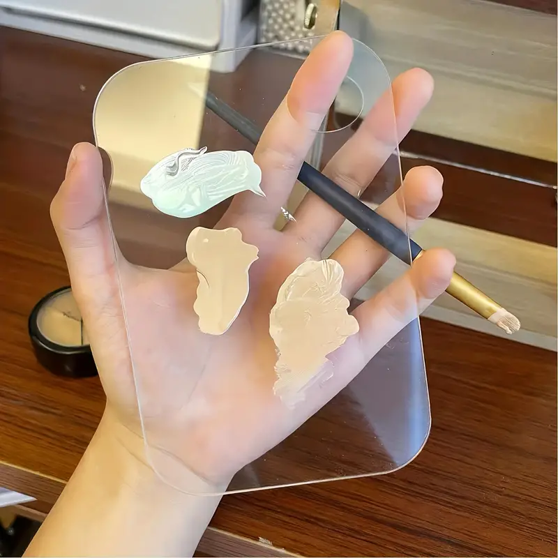 Transparent Plastic Cosmetic Makeup Palette For Nail Art Eye - Temu