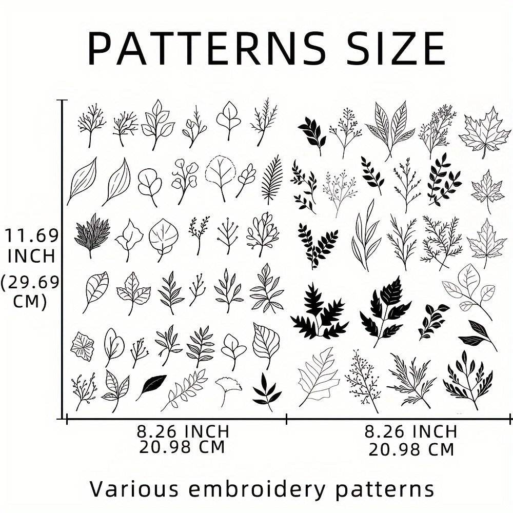Embroidery Patterns Kit For Beginners Water Soluble - Temu