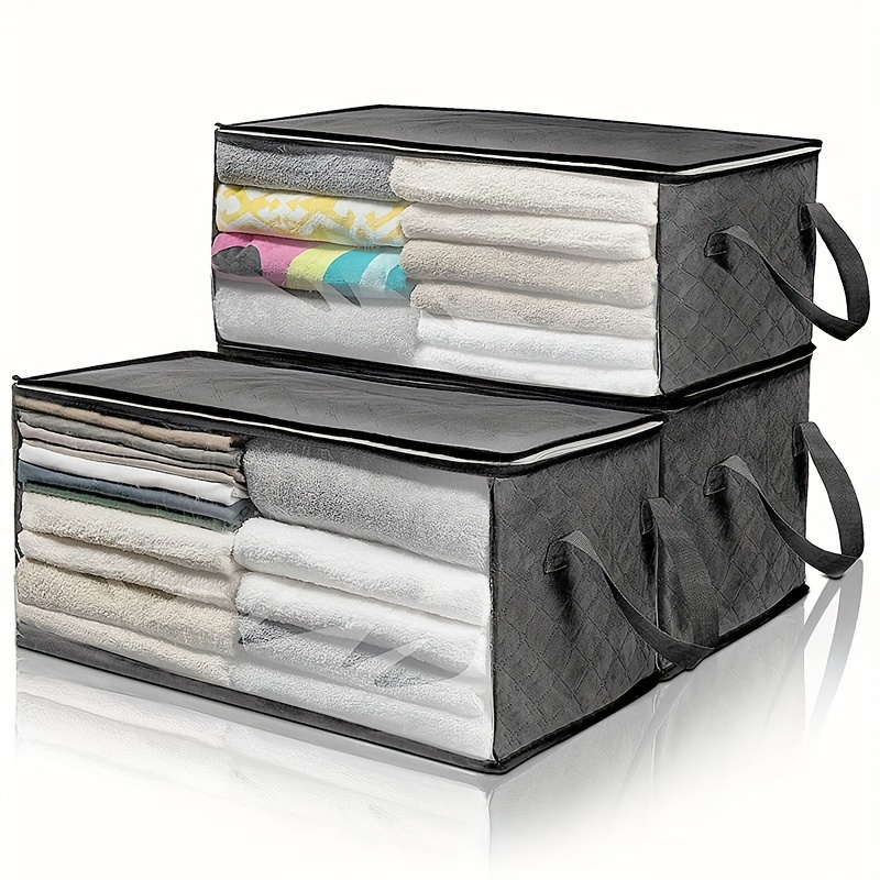 

1pc Large Capacity Quilt Storage Bag, Household Wardrobe Closet Organizer, Dustproof Blanket Bedding Packing Cube