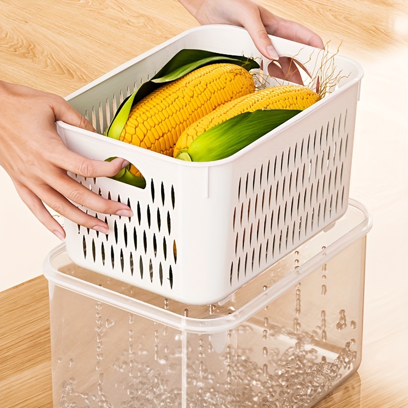 Plastic Container Basket For Kitchen Storage Containers Food