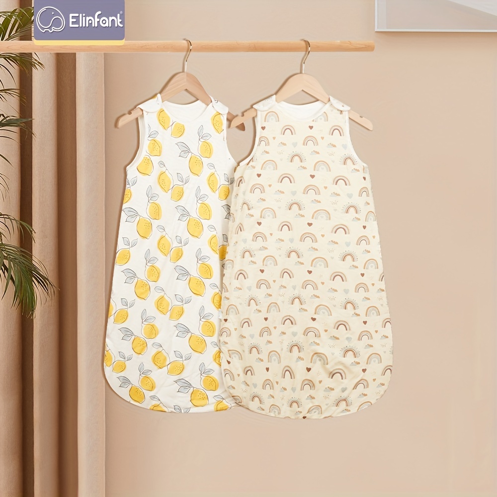Summer Baby Sleeveless Sleep Sack Toddler Bamboo Cotton Pajamas 1