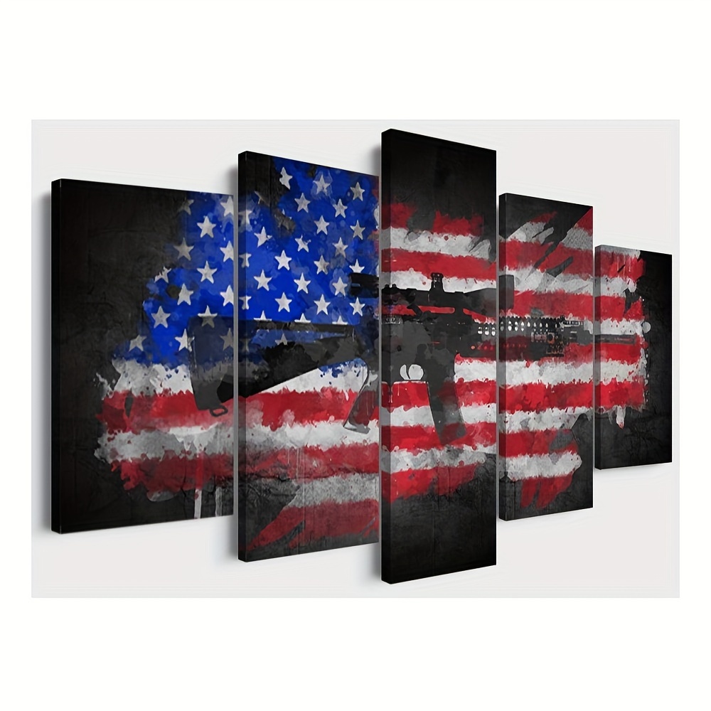 Whaline American Flag Stencil Military Series Template Marine Corps, Army,  Air Force for Painting on Wood, Fabric, Paper, Airbrush, Walls Art (9Pack)