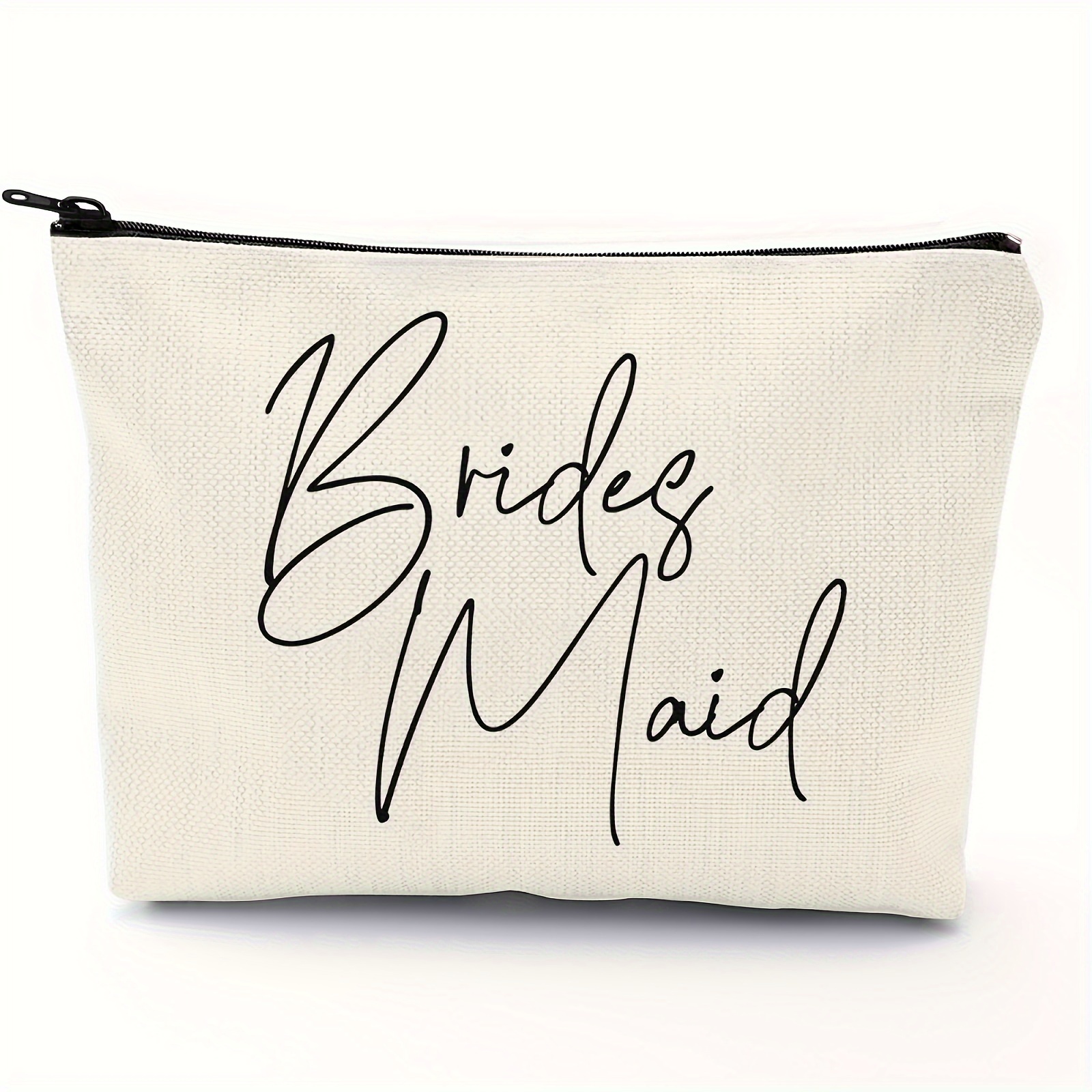 Bridesmaid Makeup Bag Wedding Bridal Cosmetic Canvas Bag - Temu