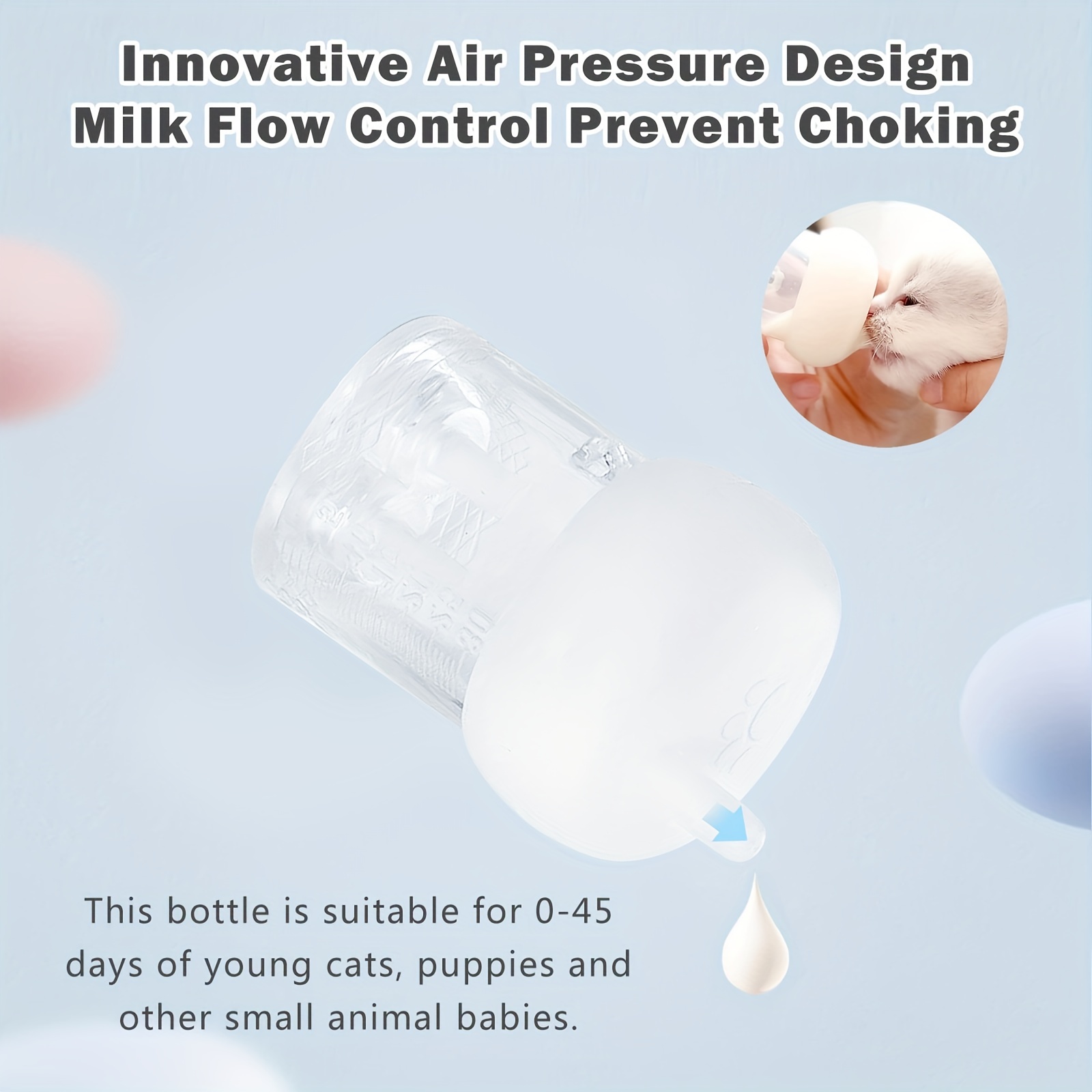 Breastfeeding Device Plastic Nurse Kitten Bottles Nursing Puppy Supplies