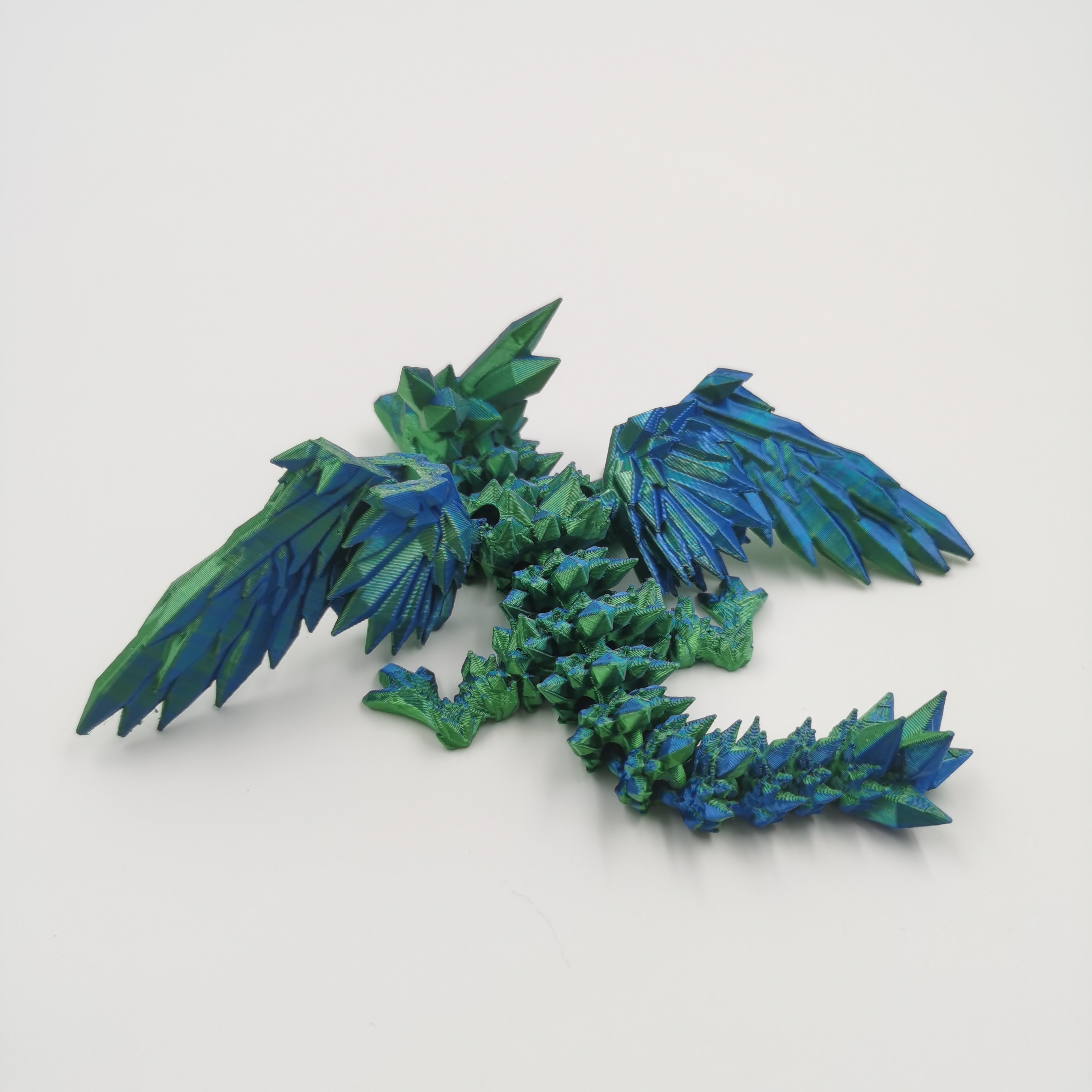 Laser Holographic 3d Printed Dragon With Articulated Joints - Temu