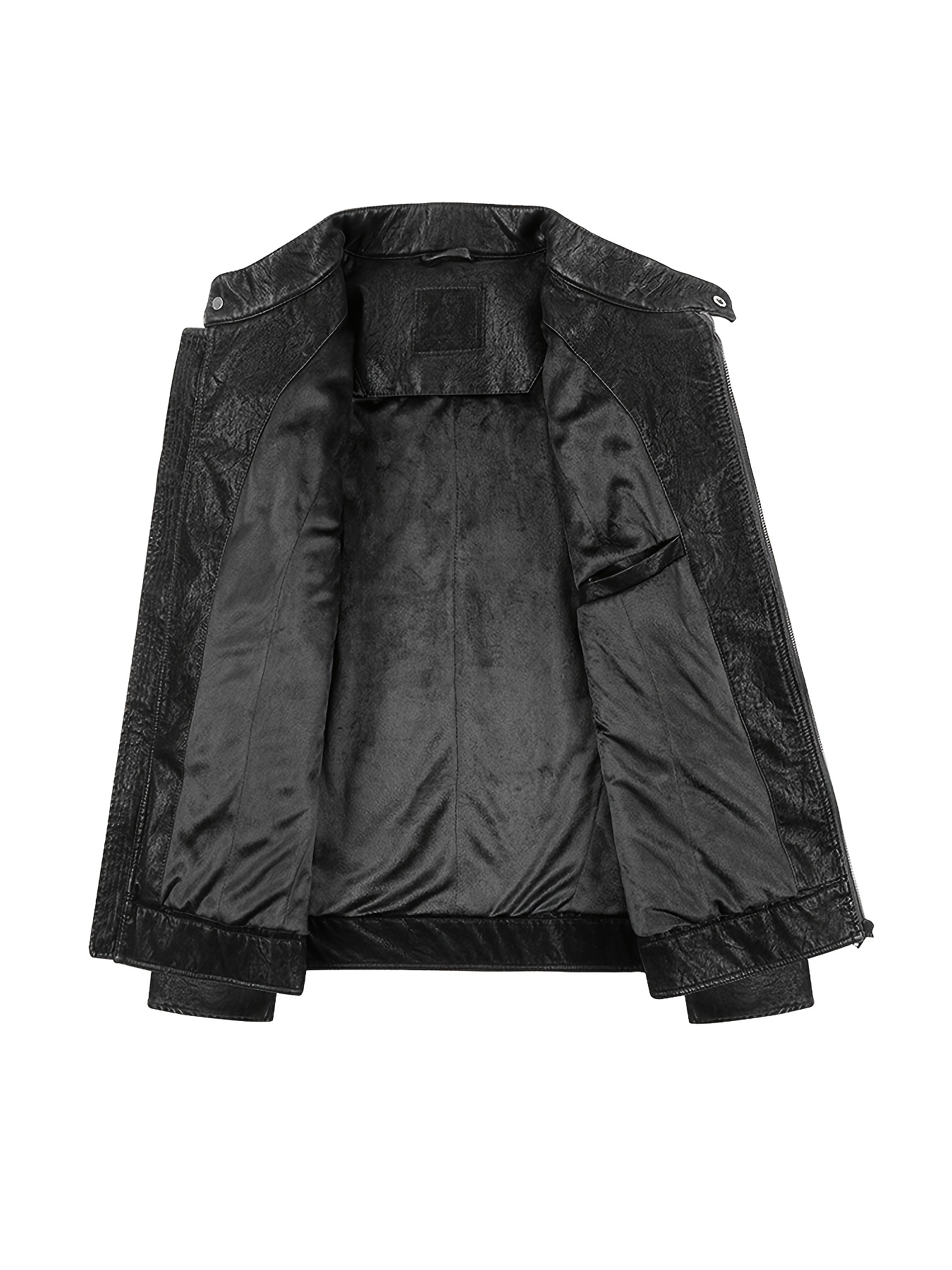 Zipper detail quilted pu jacket sale